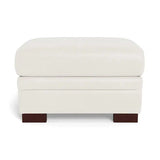 Wenton Mondern Leather Ottoman Ottomans LOOMLAN By Uptown Sebastian