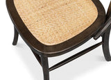 Wesley Dining Chairs Set of 2 Rattan Seat Dining Chairs LOOMLAN By Sarreid