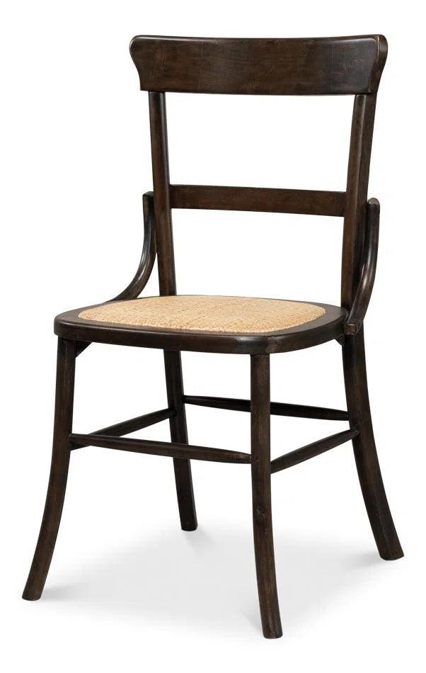 Wesley Dining Chairs Set of 2 Rattan Seat Dining Chairs LOOMLAN By Sarreid