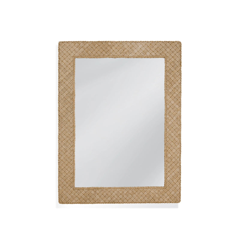 Weston Rattan Brown Wall Mirror Wall Mirrors LOOMLAN By Bassett Mirror