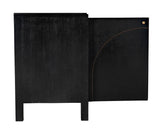 Weston Sideboard, Hand Rubbed Black with Light Brown Trim Sideboards LOOMLAN By Noir