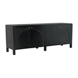 Weston Sideboard, Hand Rubbed Black with Light Brown Trim Sideboards LOOMLAN By Noir