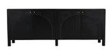 Weston Sideboard, Hand Rubbed Black with Light Brown Trim Sideboards LOOMLAN By Noir