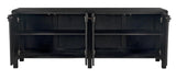 Weston Sideboard, Hand Rubbed Black with Light Brown Trim Sideboards LOOMLAN By Noir