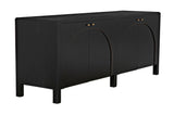 Weston Sideboard, Hand Rubbed Black with Light Brown Trim Sideboards LOOMLAN By Noir