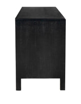 Weston Sideboard, Hand Rubbed Black with Light Brown Trim Sideboards LOOMLAN By Noir