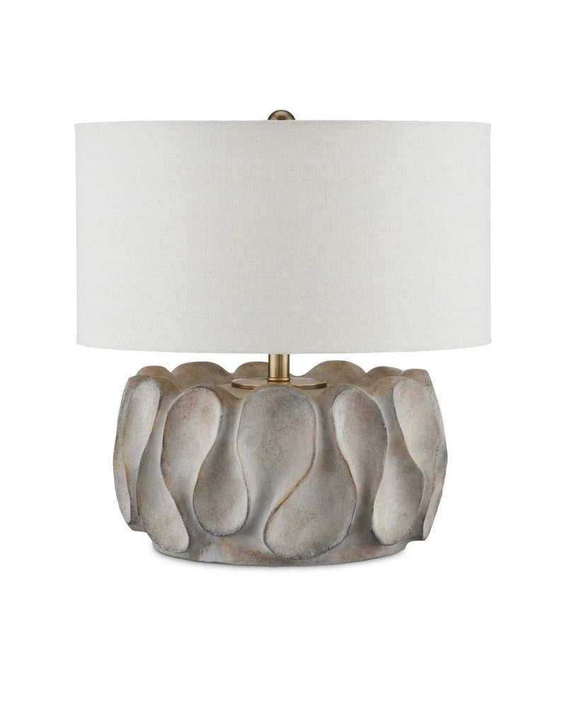 Weststrand Composite and Metal Grey Table Lamp Table Lamps LOOMLAN By Currey & Co