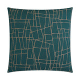 Wexler Teal Throw Pillow With Insert Throw Pillows LOOMLAN By D.V. Kap