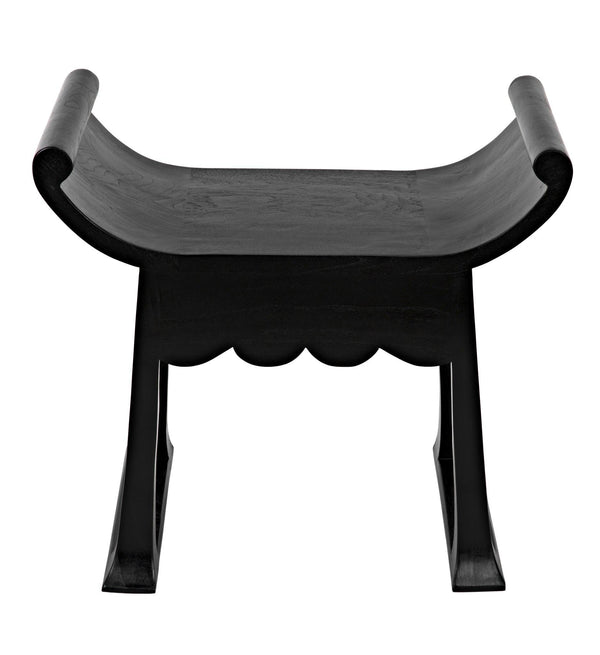 Wey Stool, Charcoal Black Poufs and Stools LOOMLAN By Noir