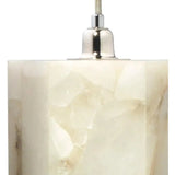 White Alabaster Borealis Hexagon Pendant Pendants LOOMLAN By Jamie Young