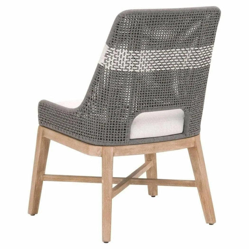 Tapestry Woven Rope Upholstered Armless Dining Chair (Set Of 2)