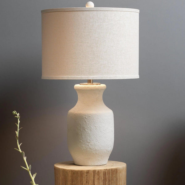 White Cement Gilbert Table Lamp Table Lamps LOOMLAN By Jamie Young