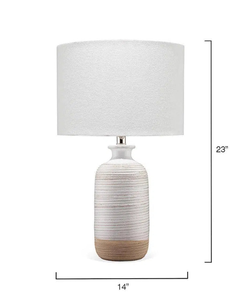 White Ceramic Ashwell Table Lamp Table Lamps LOOMLAN By Jamie Young