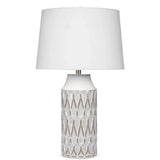 White Ceramic Dalia Table Lamp Table Lamps LOOMLAN By Jamie Young