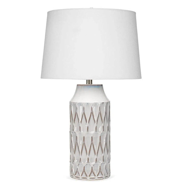 White Ceramic Dalia Table Lamp Table Lamps LOOMLAN By Jamie Young