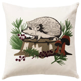 White Christmas Throw Pillow With Down Insert Betty Throw Pillows LOOMLAN By LOOMLAN