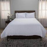 White Comforter Duvet And Two Shams Blackberry Grove Throw Pillows LOOMLAN By LOOMLAN