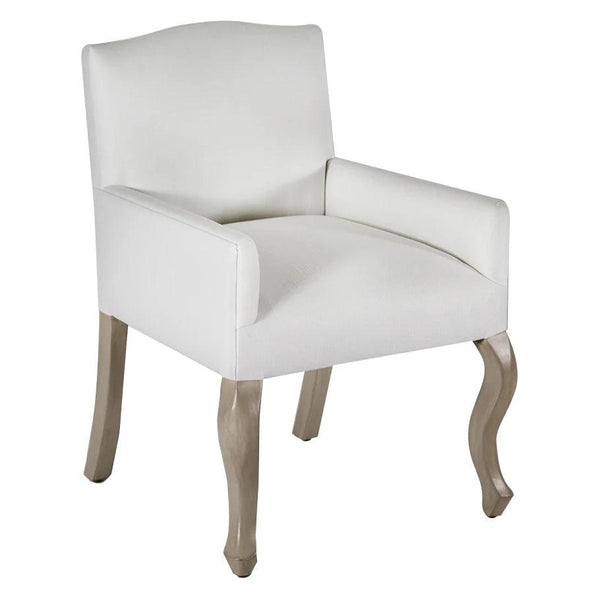 White Dining Armchair Pallais Dining Chairs LOOMLAN By Peninsula Home