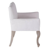 White Dining Armchair Pallais Dining Chairs LOOMLAN By Peninsula Home