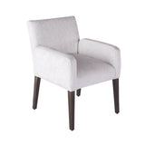 White Dining Chair Charly With Arms Dining Chairs LOOMLAN By Peninsula Home