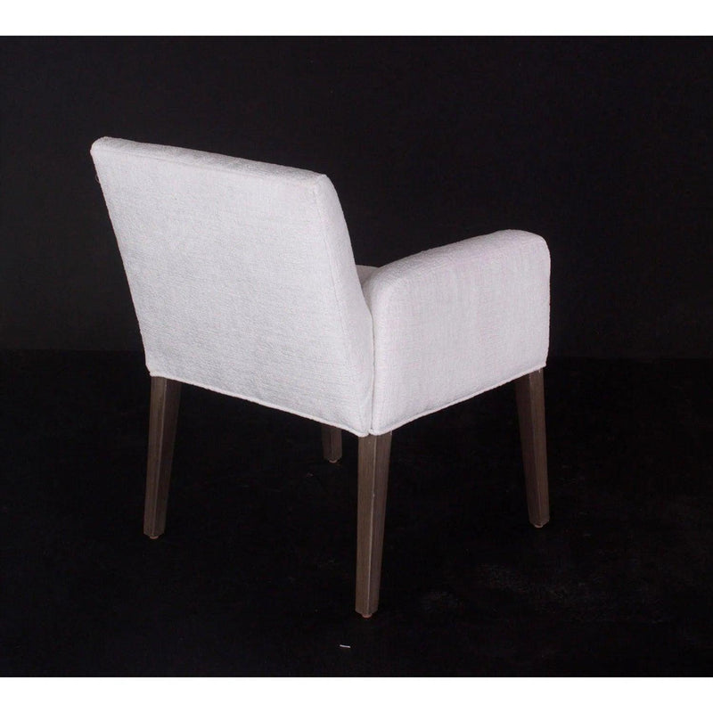 White Dining Chair Charly With Arms Dining Chairs LOOMLAN By Peninsula Home