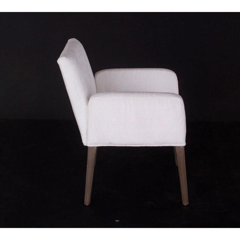 White Dining Chair Charly With Arms Dining Chairs LOOMLAN By Peninsula Home