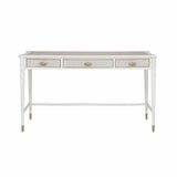 White Fog Brass Aster Desk Winterthur Collection Home Office Desks LOOMLAN By Currey & Co