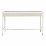 White Fog Brass Aster Desk Winterthur Collection Home Office Desks LOOMLAN By Currey & Co