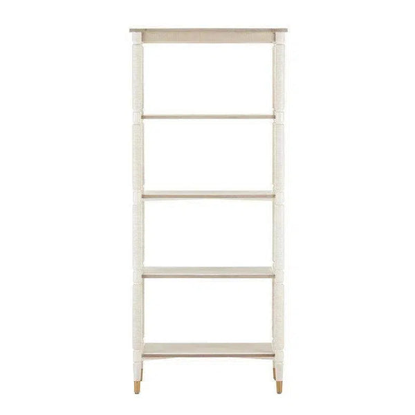 White Fog Brass Aster Etagere Winterthur Collection Etageres LOOMLAN By Currey & Co