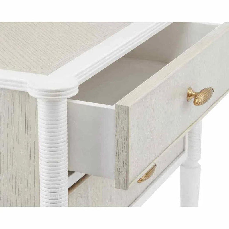 White Fog Brass Aster Small Accent Cabinet Winterthur Collection Nightstands LOOMLAN By Currey & Co