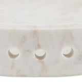 White Freya White Marble Small Tray Trays LOOMLAN By Currey & Co