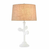 White Gesso Charny Table Lamp Table Lamps LOOMLAN By Currey & Co