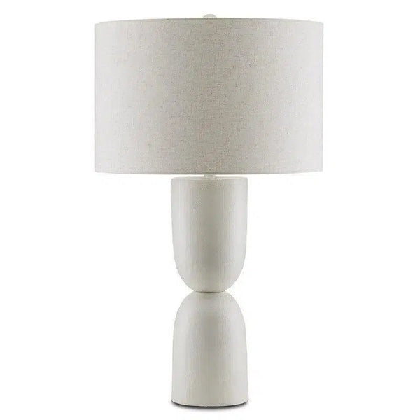 White Linz Table Lamp Table Lamps LOOMLAN By Currey & Co