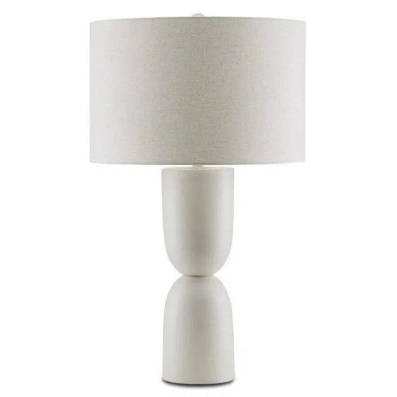 White Linz Table Lamp Table Lamps LOOMLAN By Currey & Co