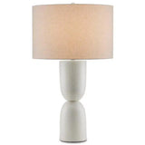 White Linz Table Lamp Table Lamps LOOMLAN By Currey & Co