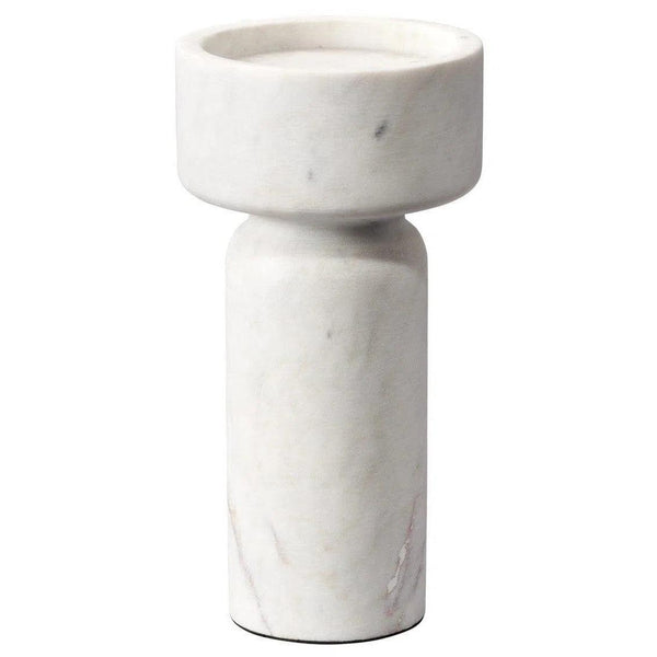 White Marble Apollo Candleholder Statues & Sculptures LOOMLAN By Jamie Young