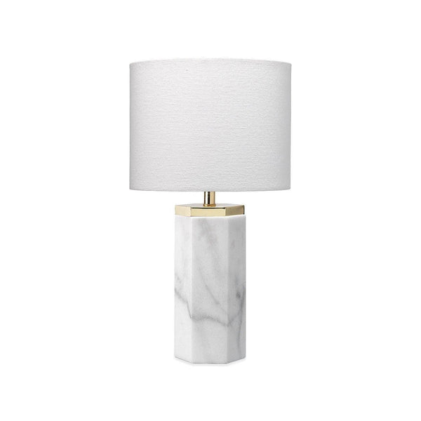 White Marble Iron Lexi Table Lamp Table Lamps LOOMLAN By Jamie Young