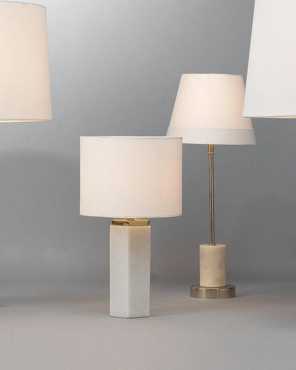 White Marble Iron Lexi Table Lamp Table Lamps LOOMLAN By Jamie Young