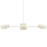 White Monreale Chandelier Chandeliers LOOMLAN By Currey & Co