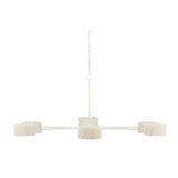 White Monreale Chandelier Chandeliers LOOMLAN By Currey & Co