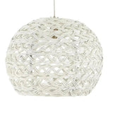 White Piero Round 15-Light Multi-Drop Pendant Pendants LOOMLAN By Currey & Co