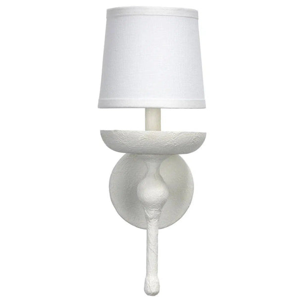 White Plaster Concord Wall Sconce Wall Sconces LOOMLAN By Jamie Young