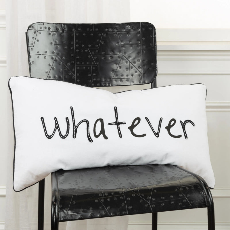 White Saba Words Fun Decorative Throw Pillows With Dawn Fill Throw Pillows LOOMLAN By LOOMLAN