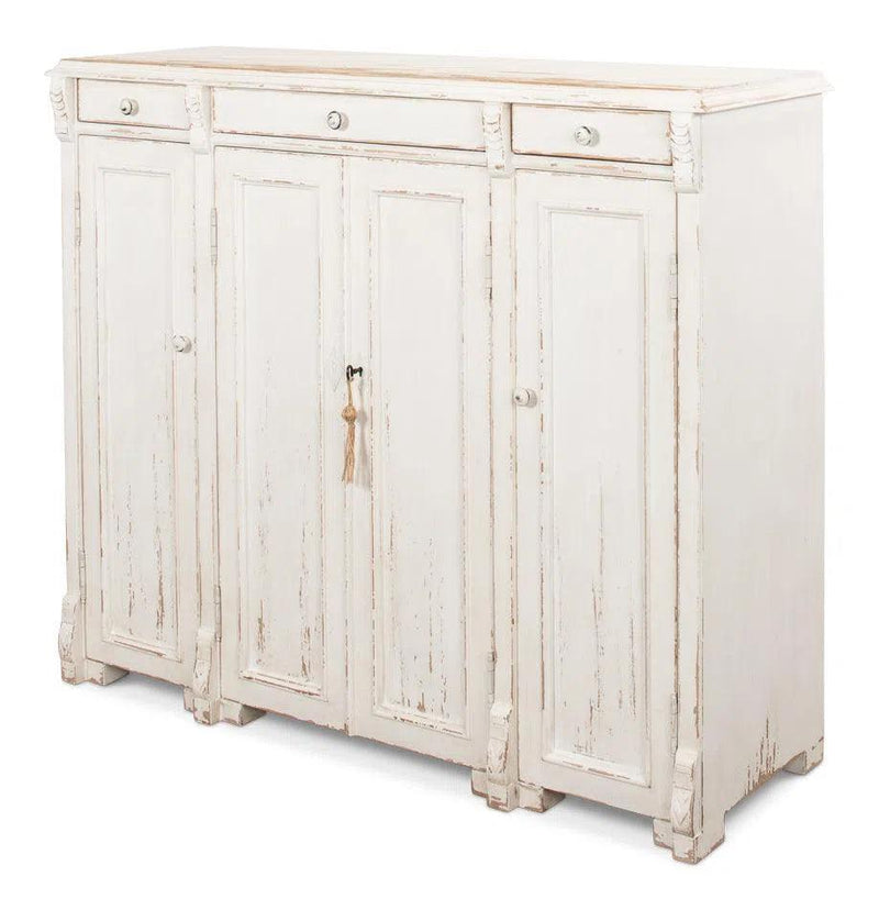 White Swan Tall Sideboard Sideboards LOOMLAN By Sarreid