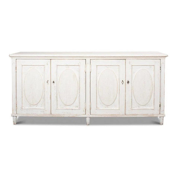 Whitewash Ribbon Sideboard For Living Room Sideboards LOOMLAN By Sarreid