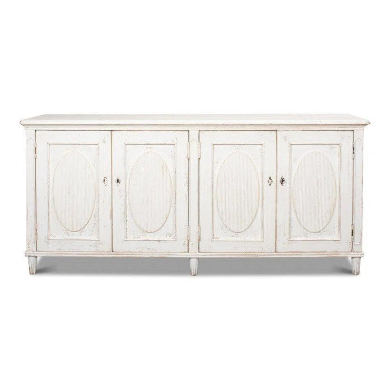 Whitewash Ribbon Sideboard For Living Room Sideboards LOOMLAN By Sarreid