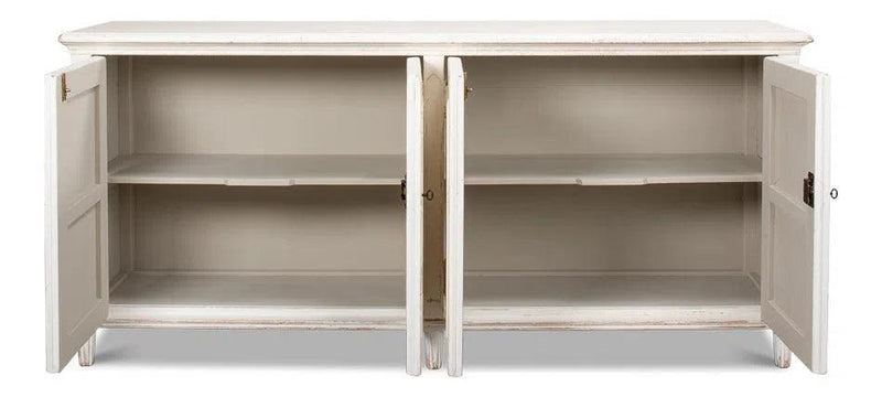 Whitewash Ribbon Sideboard For Living Room Sideboards LOOMLAN By Sarreid