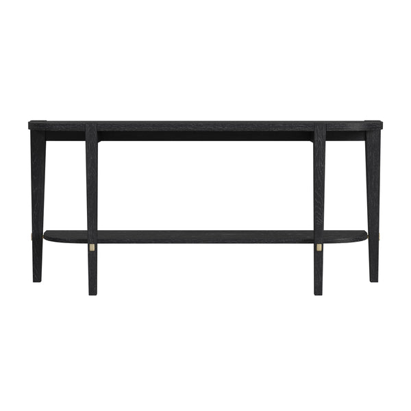 Whitfield Wood Black Rectangular Console Table Console Tables LOOMLAN By Bassett Mirror