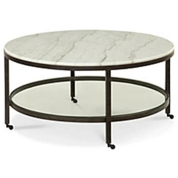 Whitman White Marble Topped Cocktail Table