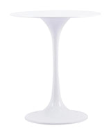 Wilco Side Table White Side Tables LOOMLAN By Zuo Modern